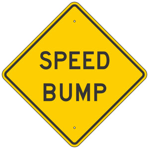 W17-1B Speed Bump Sign