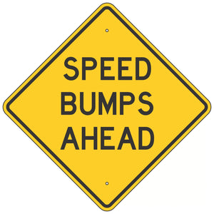 W17-1C Speed Bumps Ahead Sign