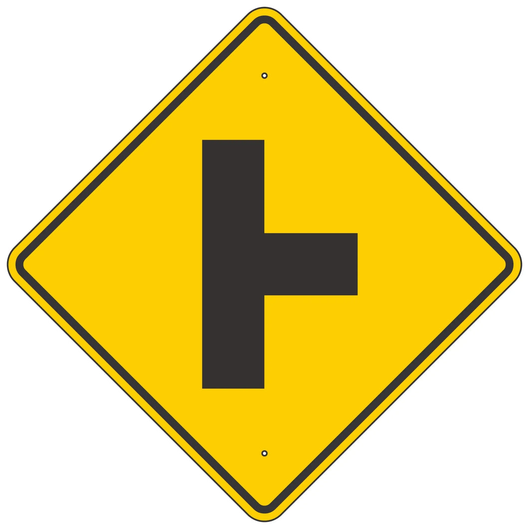 W2-2 Intersection Warning Sign