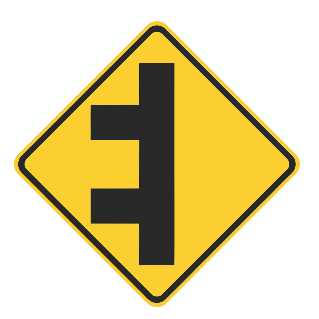 W2-8 Intersection Warning Sign