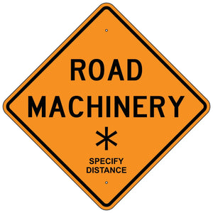 W21-3 Road Machinery XX Sign