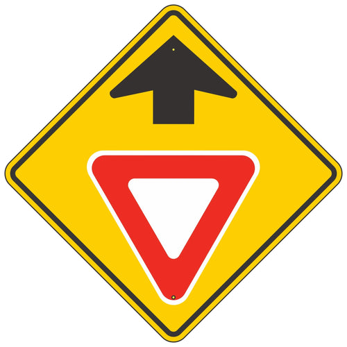W3-2  Yield Ahead Symbol Sign