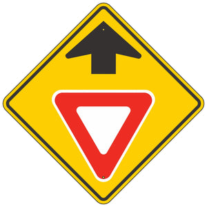 W3-2  Yield Ahead Symbol Sign