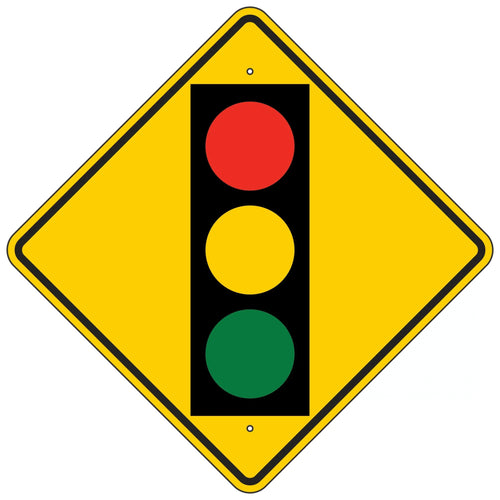 W3-3 Signal Ahead Symbol Sign