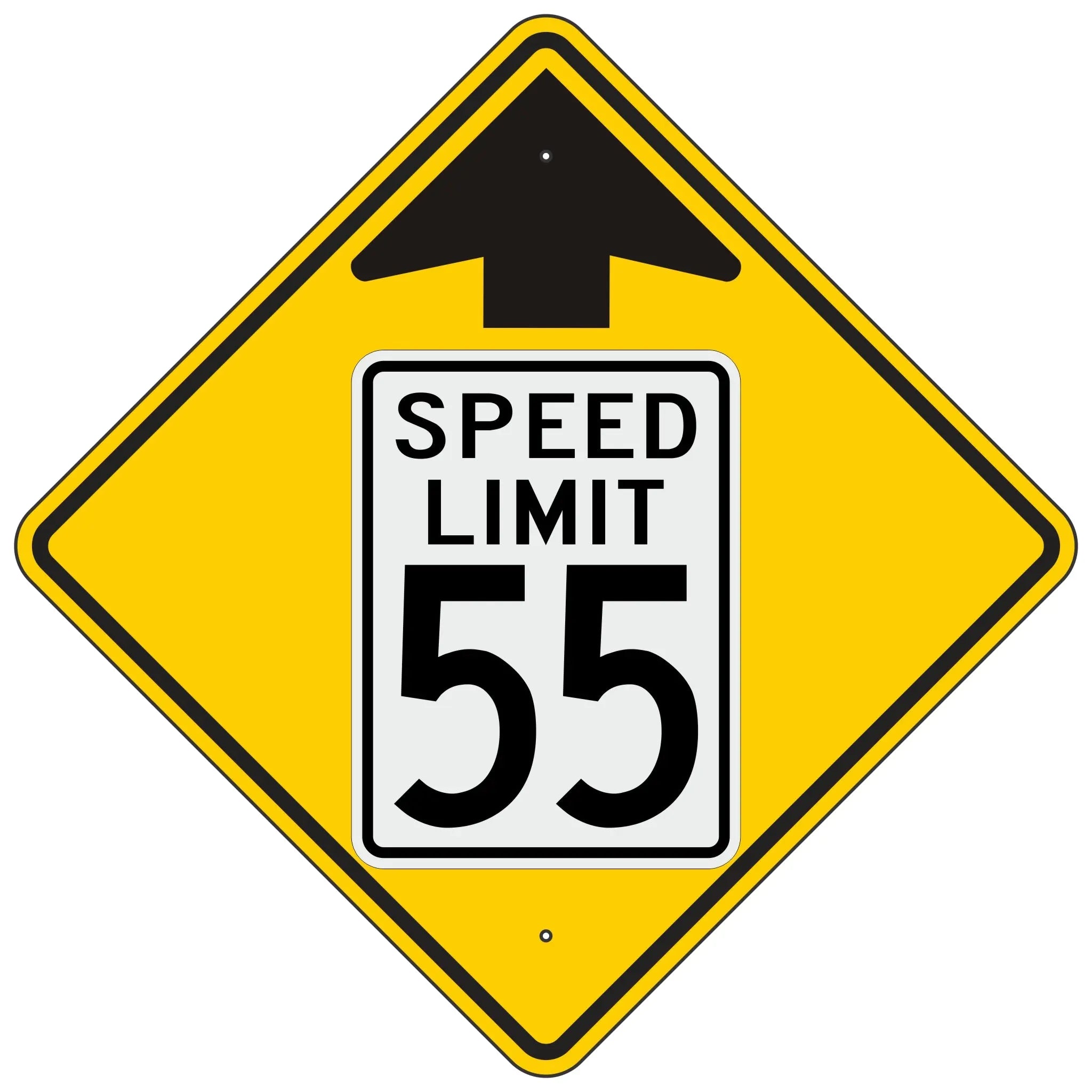 Speed Limit Sign 55