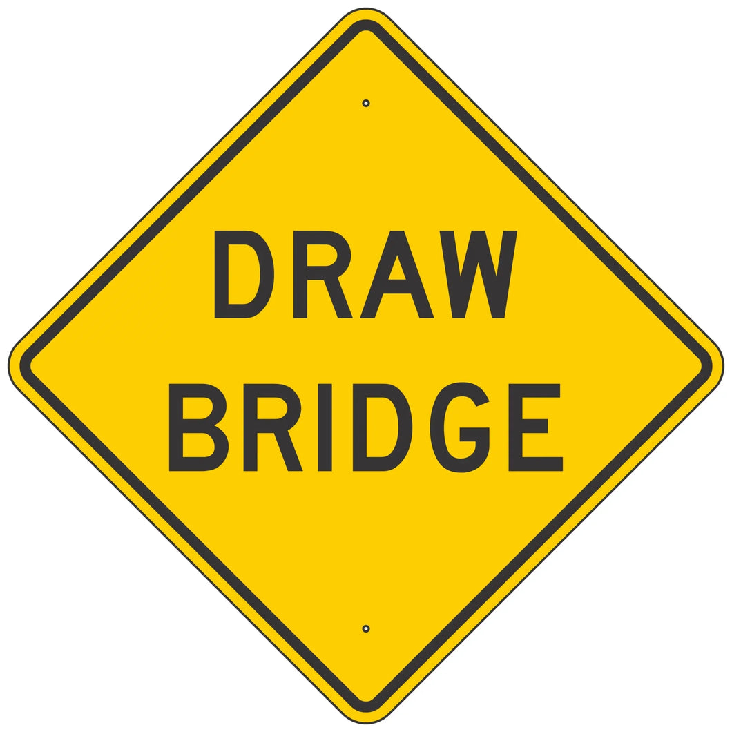 W3-6 Draw Bridge Sign