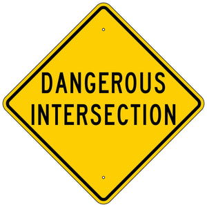 W41-1 Dangerous Intersection Sign