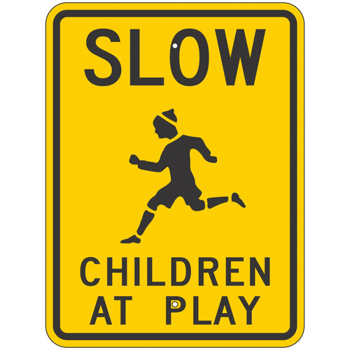 W421 Slow Children at Play Sign