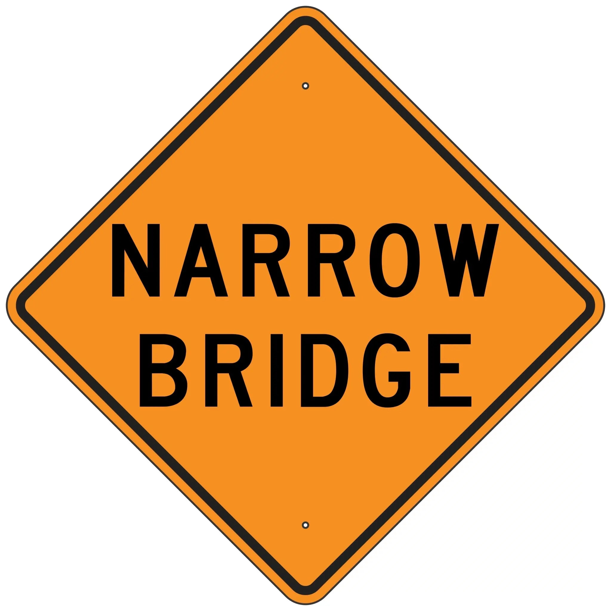 Narrow Bridge Sign