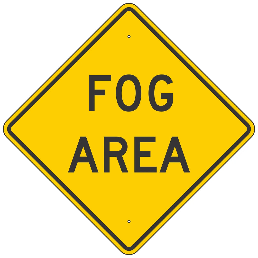 W8-22 Fog Area Sign