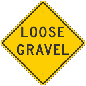 W8-7 Loose Gravel Sign