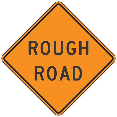 W8-8 Rough Road - Roll-Up Sign