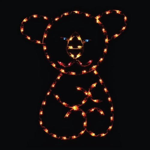 5' Silhouette Baby Bear Lighted Decoration
