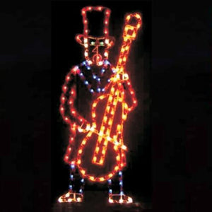 7' Yuletide Man with Bass Decoration