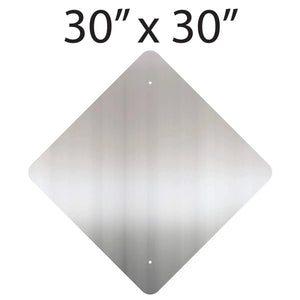 30" x 30" Diamond Aluminum Sign Blank