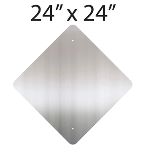 24" x 24" Diamond Aluminum Sign Blank