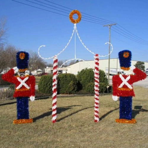 7.5' Garland Toy Soldier & 13' Guard House Decoration