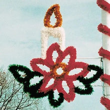 Load image into Gallery viewer, 5-1/2&#39; Garland Candle in Poinsettia Spray