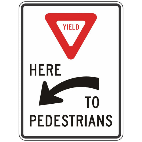 R1-5AL Yield Here to Pedestrians Sign 36