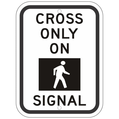 R10-2 Cross Only On Signal Sign 9