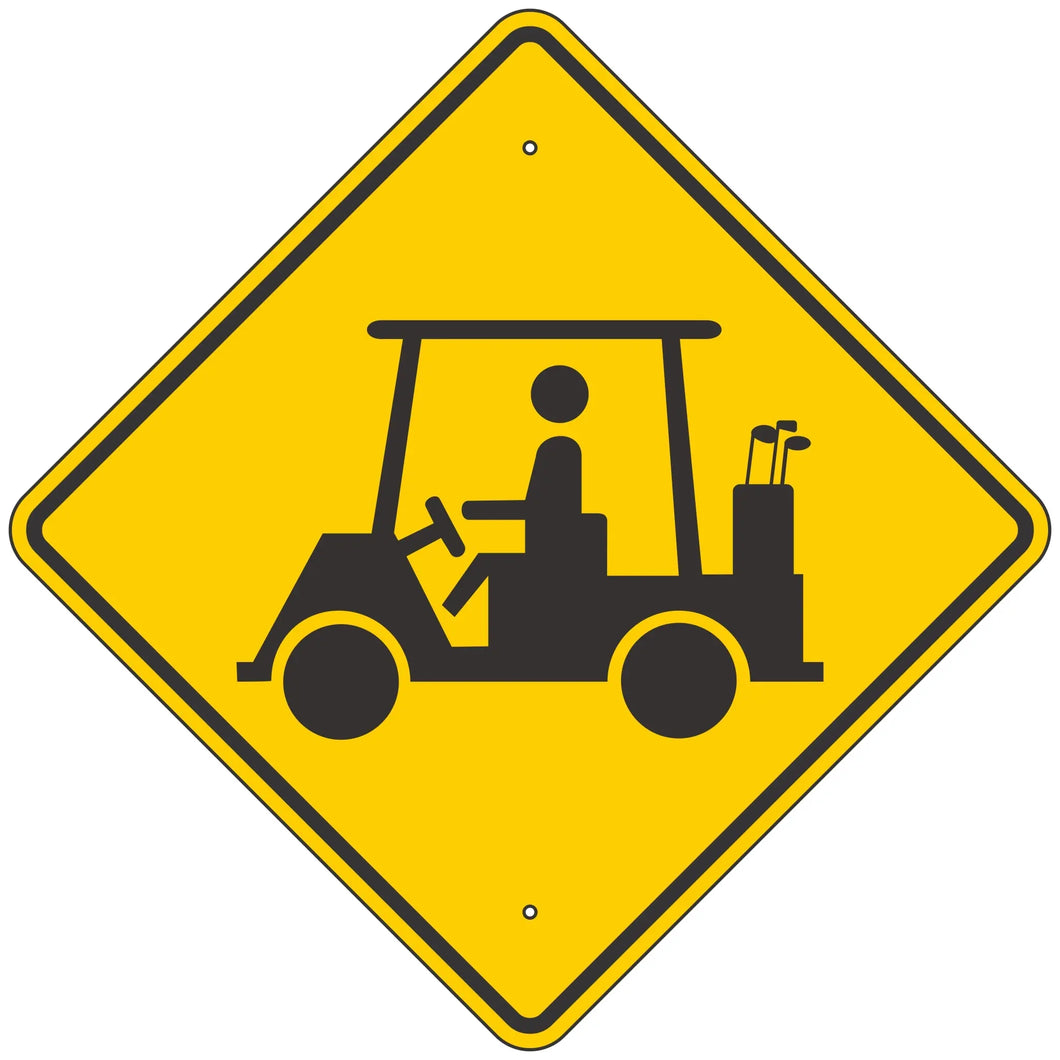 W11-11 Golf Cart Crossing Sign