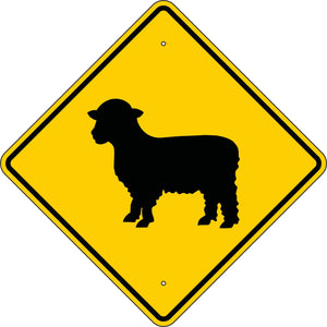 W11-17 Sheep Crossing Sign
