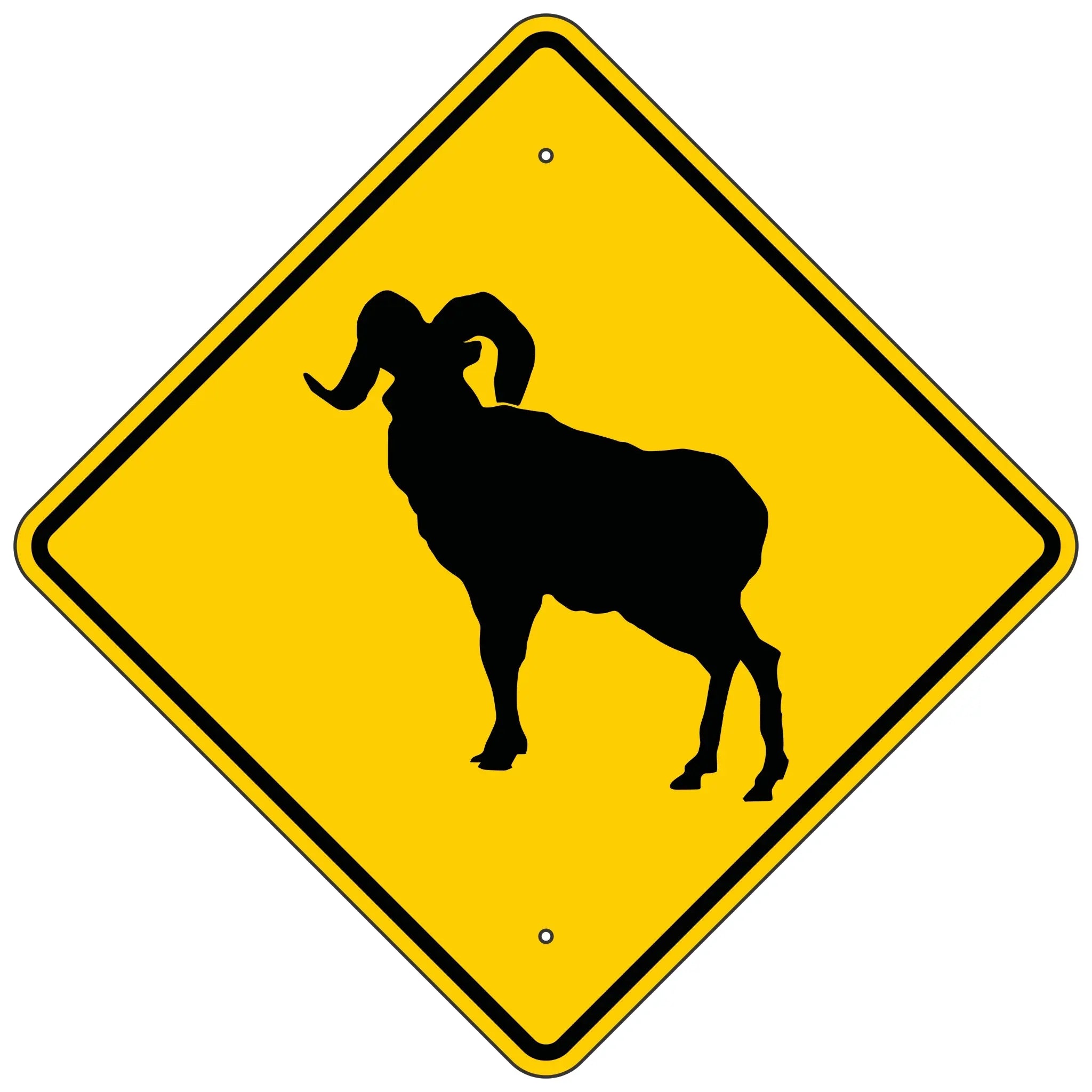 W11-18 Bighorn Sheep Crossing Sign – Evangeline Specialties