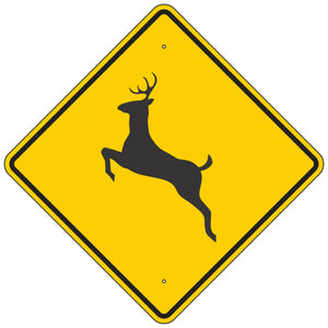 W11-3 Deer Crossing Sign