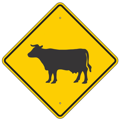W11-4 Cattle Crossing Sign