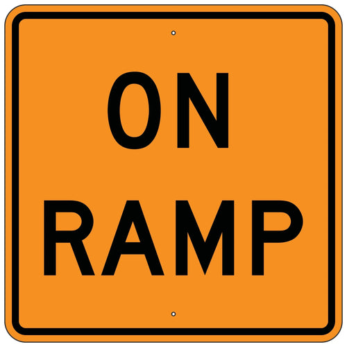 W13-4P On Ramp Sign