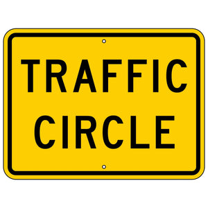 W16-12P Traffic Circle Sign