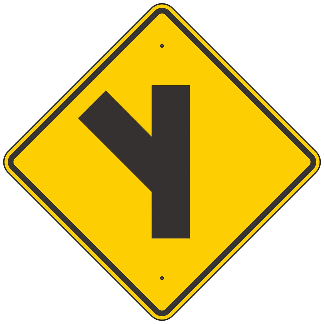 W2-3L Intersection Warning Sign