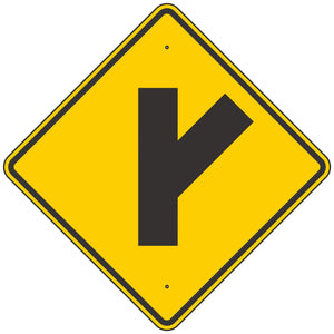 W2-3R Intersection Warning Sign